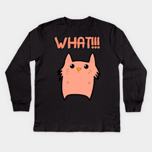 What!!! Kids Long Sleeve T-Shirt